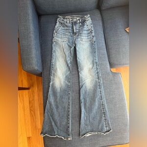 Blue Wide Leg Jeans